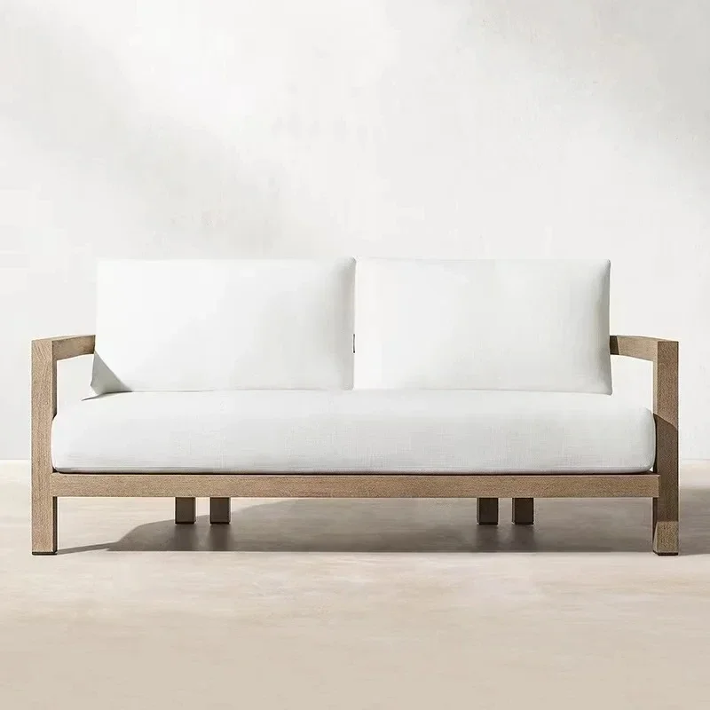 Teak Outdoor Sofa Home Patio Garden Sofa Furniture Set Single Multi Lounge