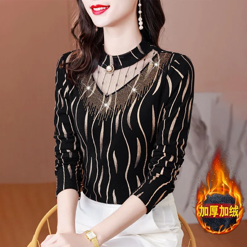

2023 Thickened Long Sleeve Fashion Women's Shirt Blusas Clothes for Women Tops Shirts Blouses