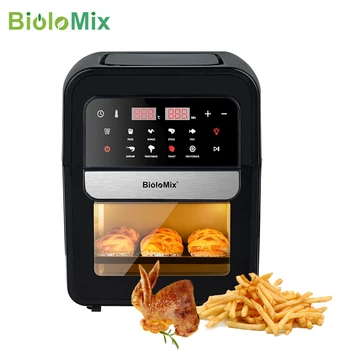 BioloMix 다기능 에어 프라이어, 오일 없는 전기 오븐, 탈수기, 컨벡션 오븐, 터치 스크린 프리셋, 프라이, 로스트, 7L