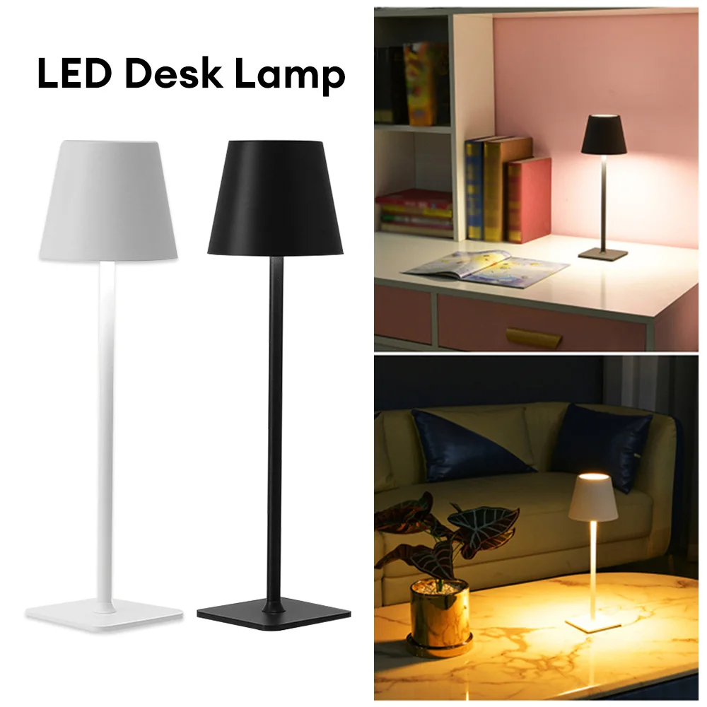 Description Picture 4 of itemCordless Table Lamp Rechargeable Desk Light Touch Dimming Night Light Iron Bedside Light Cafe Restaurant Bar Decorative Light