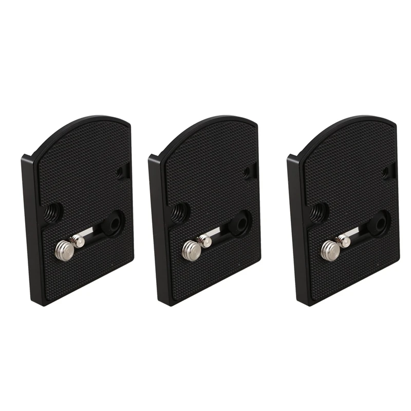 

3X Camera Lens Mount 410PL Quick Release Plate For Manfrotto 405 410 For RC4 Quick Release System Black