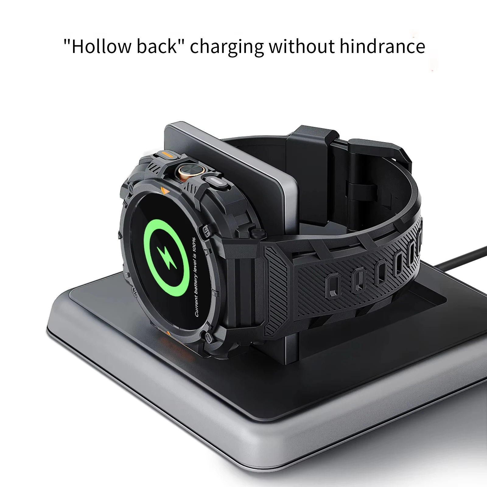 Enhanced Protective Cover Case with Strap for Smartwatches - One-Piece TPU Hollow Design Bracelet