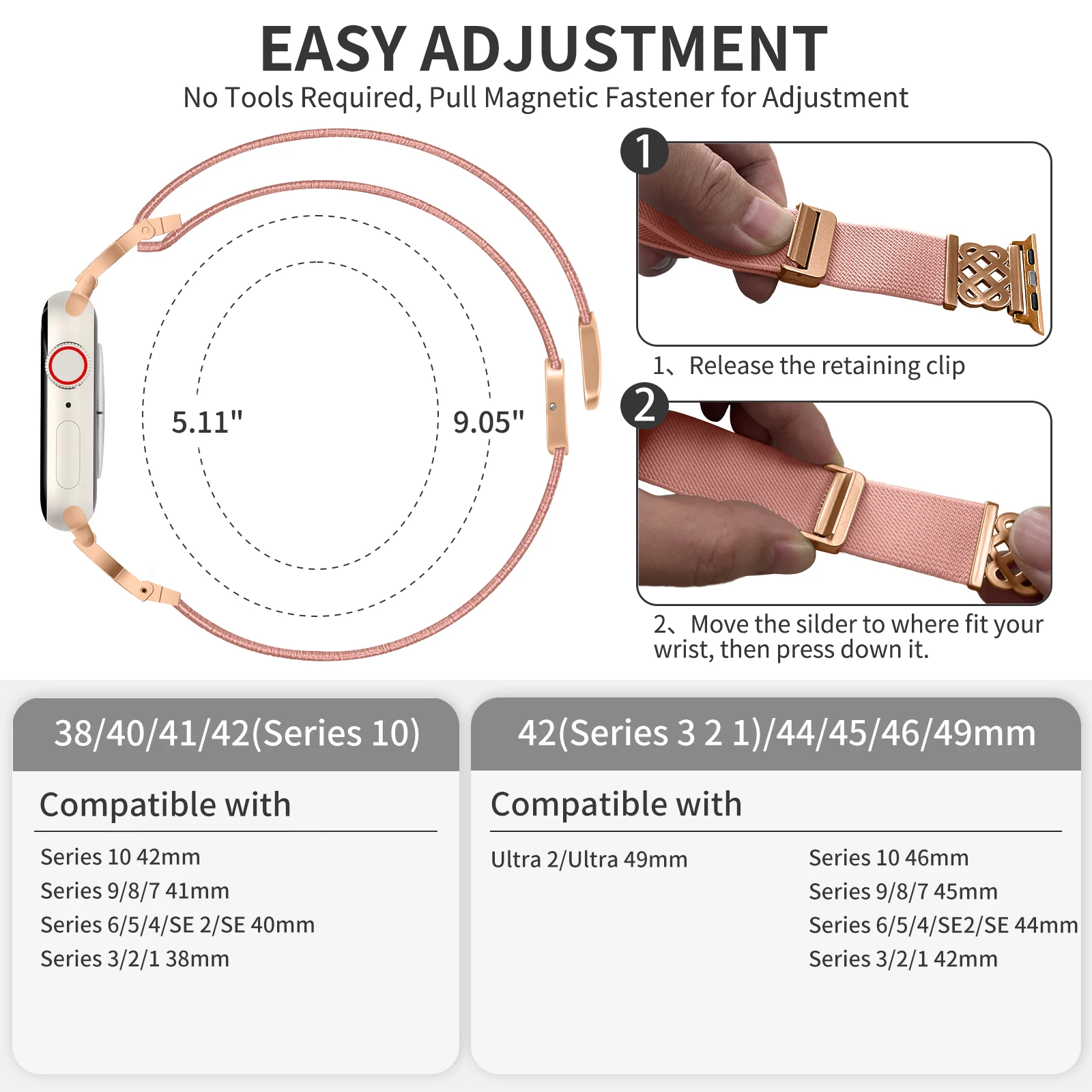 Breathable Woven Nylon Band - Retro Elegance and Modern Comfort Blend