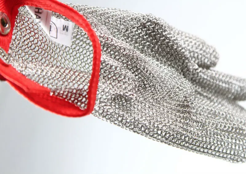Handsave Chainmail Glove, Cut Resistant Glove Food Grade, Stainless Steel Mesh Metal Butcher Glove Oyster Shucking Kitchen 3
