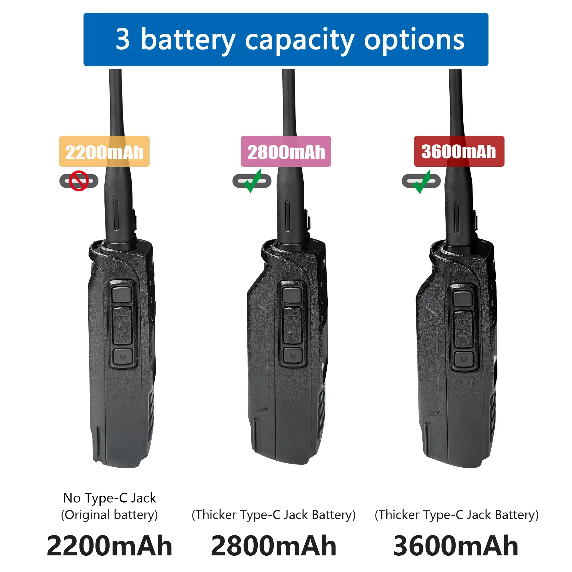 TYT MD UV390 Plus DMR Digital Walkie Talkie 5W/10W GPS AES256 2800mAh 3600mAh Type-C Charger Waterproof Dual Band UV Transceiver 2