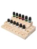 Natural Wood Essential Oil Display Stands Holder Rack Storage Organizer For 30 Slots 5-15ml Bottles Perfume Storage Tray 2