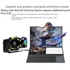 Intel Xeon W-10885M 16.1+14.1 Inch Dual Screen Laptop 64GB RAM 4TB SSD DDR4 Window11 5.3GHz HD Camera Portables Office Computer 6