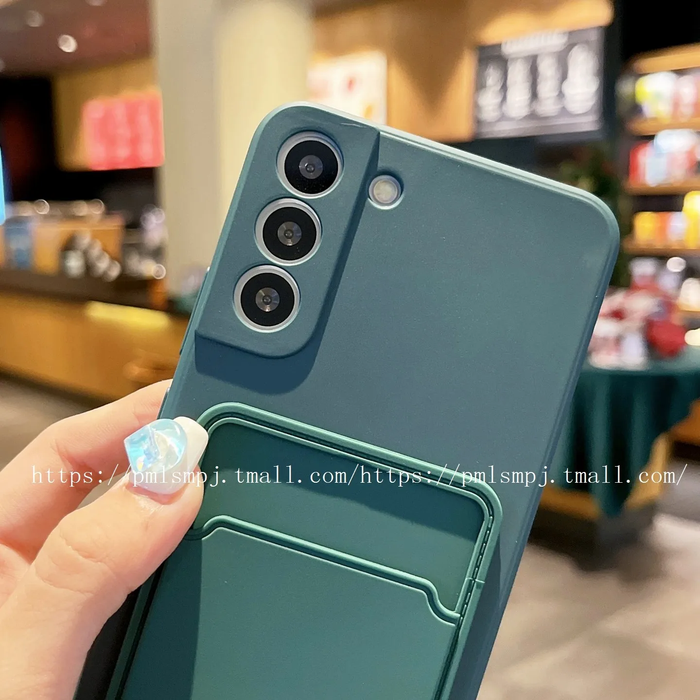 For Honor Silicone Matte Card Slot Wallet Holder with Camera Protection