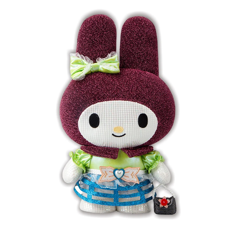 

Sanrio Melody Kuromi HelloKitty Cinnamoroll Plush Stuffed Dolls Cyberpunk Style Plush Toys Room Decoration Girls Exquisite Gifts