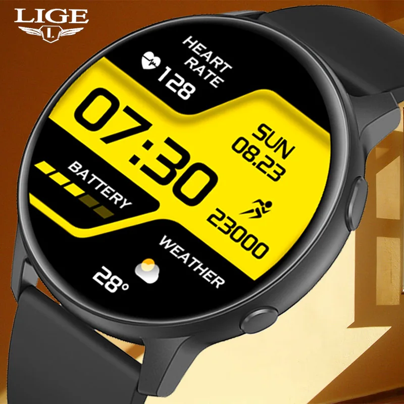 

Мужские Смарт-часы с сенсорным экраном, водонепроницаемые