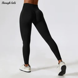 Scrunch Butt Yoga Leggings for Women High Wait Yoga Pants Crosswaist Seamless Legging Stretchy Sports Legging Workout Gym Tights