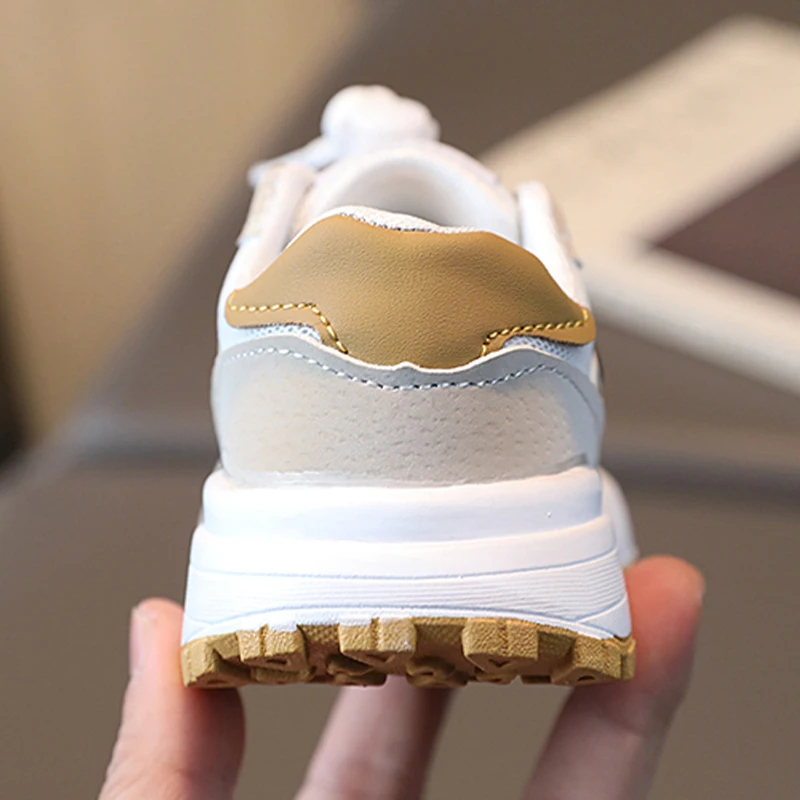 Sports Shoes Summer Spring Boys And Girls Soft Outdoor Sports And Leisure Forrest Shoes Lace-up White Non-slip Wear-resistant Mesh