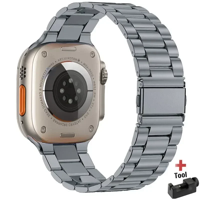 Sleek Stainless Steel Metal Link Bracelet