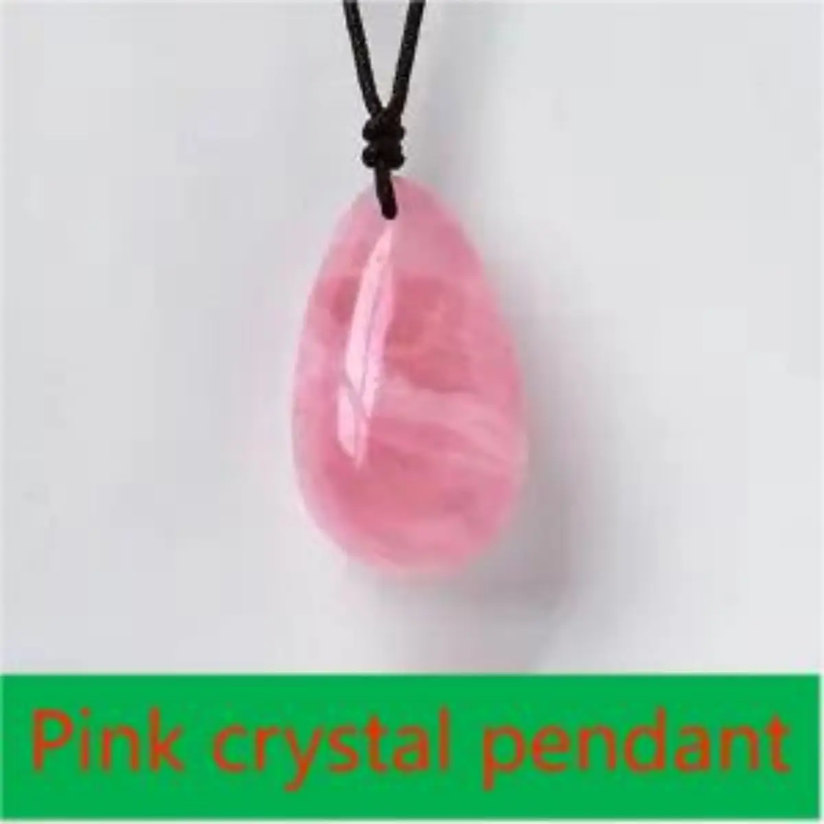 11 Kinds Of Natural Crystal Raw Stone Polished Water Drop Shape Polished Pendant Oval Multi-Crystal Material Energy Necklace