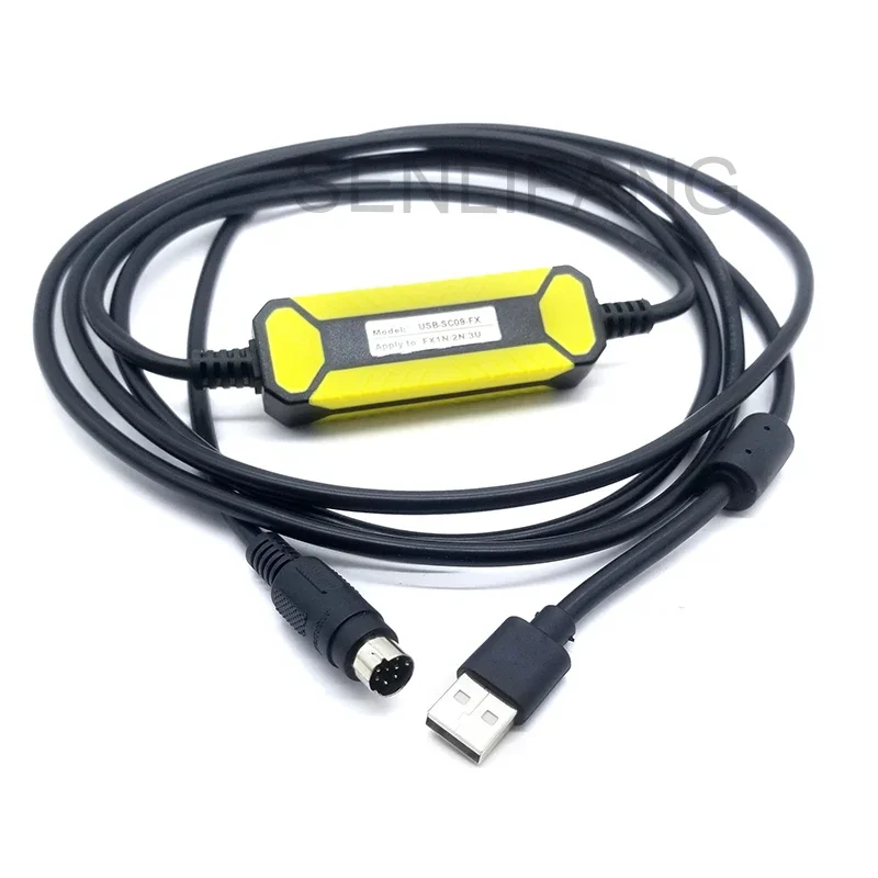 NEW USB-SC09-FX FX-USB-AW For Mitsubishi MELSEC FX Series PLC Programming Cable USB To RS422 Adapter Data Download Line