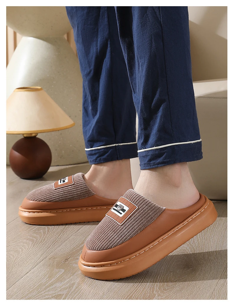 Casual frauen Hausschuhe Hause Plüsch Winter Cartoon Luxus Designer Frau Schuhe Indoor Fuzzy Pelz Rutschen Elegante Plattform Schuhe – Detail 8