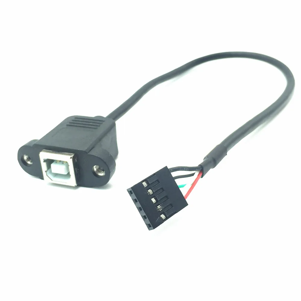 Centímetros db 254 Milímetros 5pin Cabeçalho Feminino para Usb 2.0 tipo b Feminino f f com Cabo de Montagem em Painel Parafuso 30 - Imagem 2