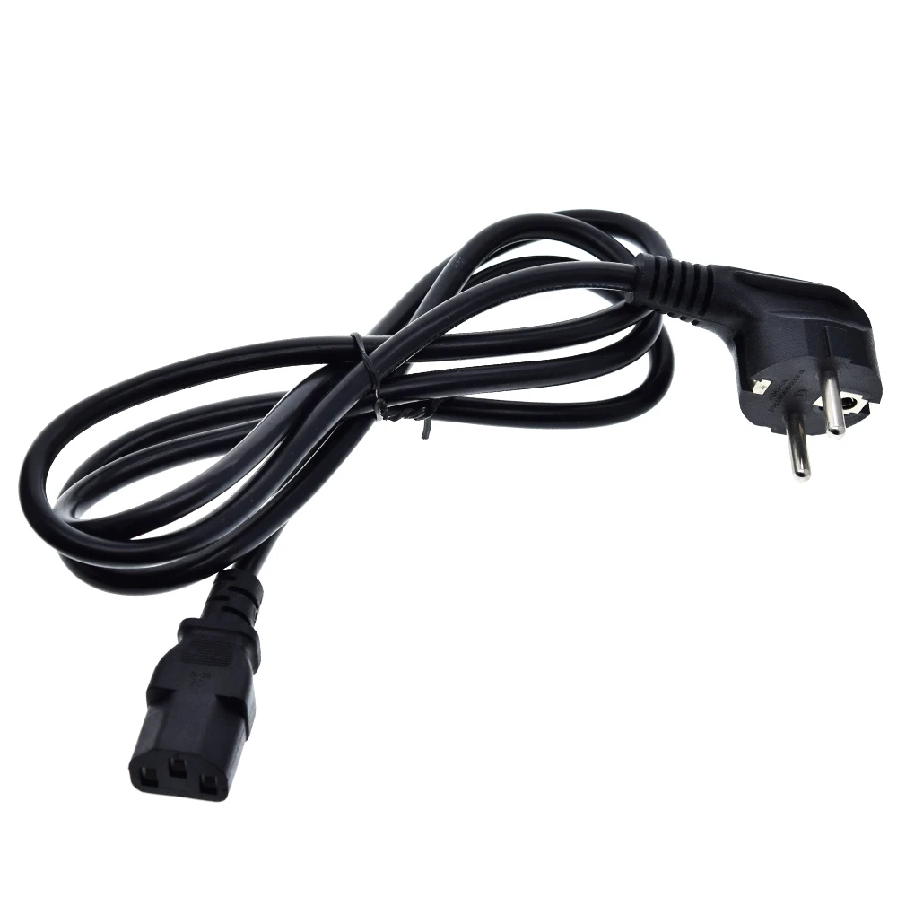 1/3 Stück 1,5 m IEC320 C13 auf europäische 2-polige runde Stromleitungskabel, Schuko CEE7/7 Stromkabel, IEC320 C14 VDE Netzkabel – Detail 4