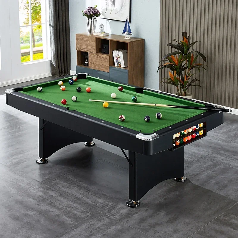 7FT 84" folding pool table indoor billiard table for snooker game no need assembly in Green color TP-8410 1