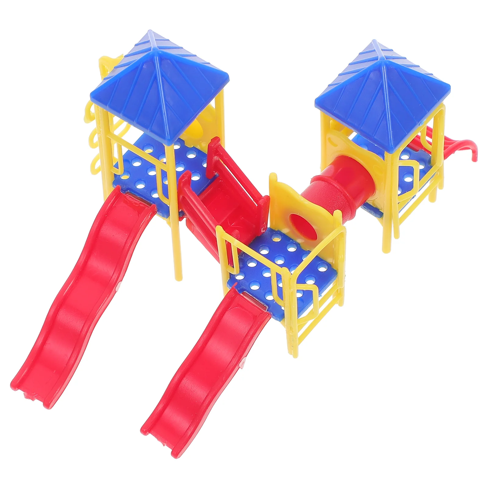 

Toy Slide Outdoor Toys House Decor Mini Playground Model Child outside Kids