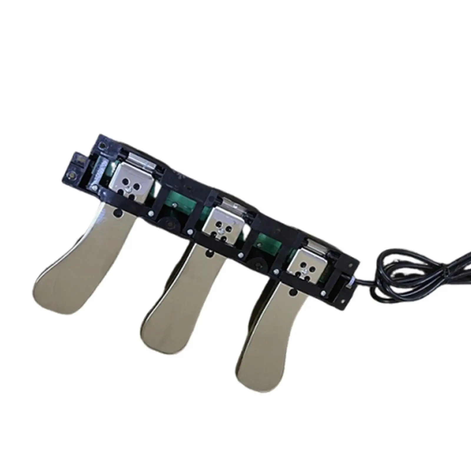 3 Pedal Part Portable Nonslip Multifunction Soft & Sostenuto Sustain Pedal for Professional Electric Pianos Playing Keyboards Instrument Accessories Pedal