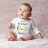 Our First Father's Day Together Infant Bodysuit Long Sleeve Crew Neck Romper Caaual Girl Boy Jumpsuit Fathers Day Best Gifts 1