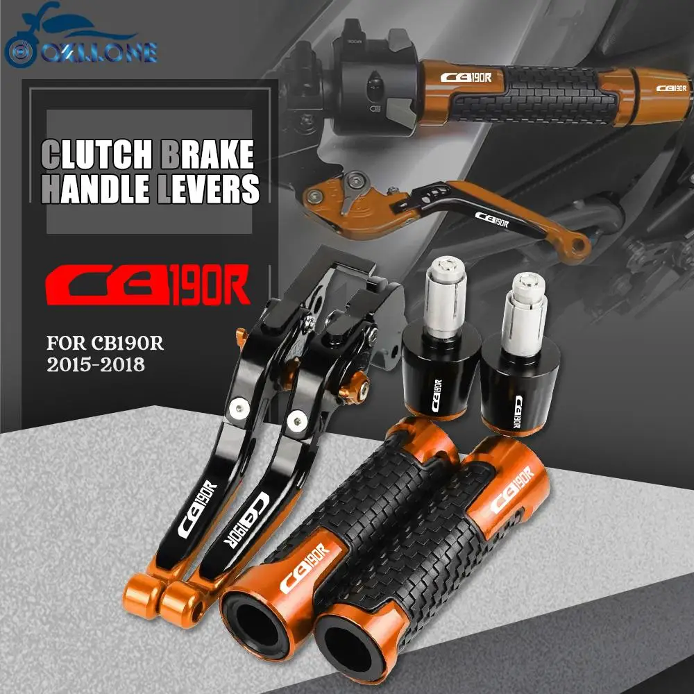 

CB190R мотоциклетные Алюминиевые Регулируемые тормозные рычаги сцепления руля Ручные захваты для HONDA CB 190R CB190 R 2015 2016 2017 2018