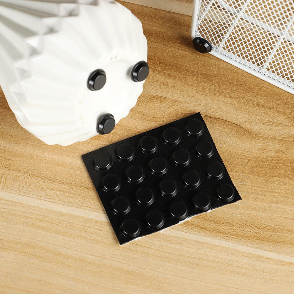 Self-Adhesive Silicone Rubber Plastic Round Feet Pads Electrical Appliances Furniture Anti Slip Mat silicone anti slip mat furniture foot mats furniture foot pads rubber furniture feet pads furniture feet