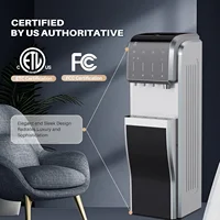 5-in-1 Water Cooler with Ice Maker, Water Dispenser for 5 Gallon Bottle, Bottom Loading, Hot/Cold Water Dispenser Built-in Bulle 2