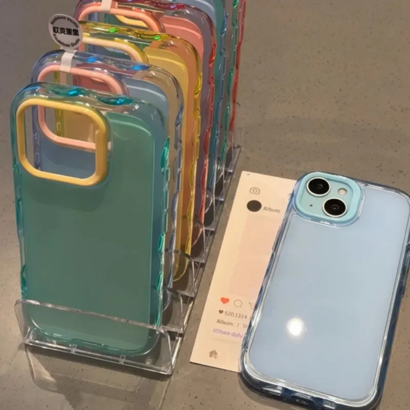 Vibrant Dual-Tone Shockproof Silicone Protective Phone Case