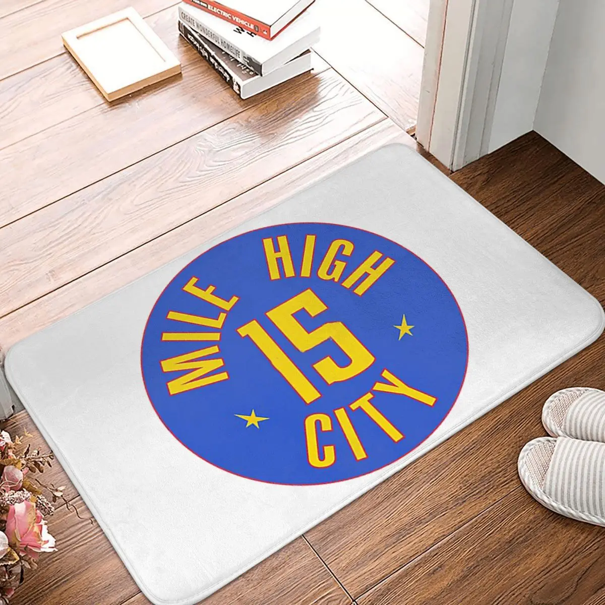 Mile High City - Nikola Jokic - Denver Pepite City Jersey Zerbino Tappeto Tappeto Tappetino Antiscivolo Lavabile Corridoio Della Stanza Anteriore