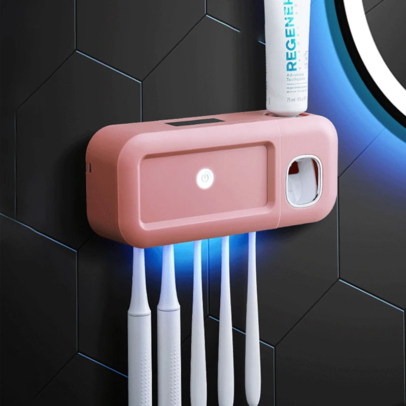 Xiaomi-Esterilizador de cepillo de dientes eléctrico UV, sin perforaciones,  soporte para cepillo de dientes montado en la pared, organizador de cepillos  de dientes de inducción automática - AliExpress