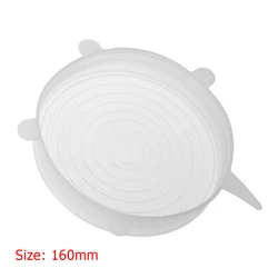 Set of 5 Reusable Silicone Food Covers - Stretchable, Food - Safe Lids - 1PCS (16cm)