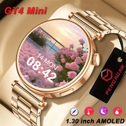 Reloj inteligente deportivo GT4 para mujer, pulsera con Pantalla AMOLED HD, Bluetooth, llamadas, NFC, control del ritmo cardíaco, para Android e IOS, novedad de 2023