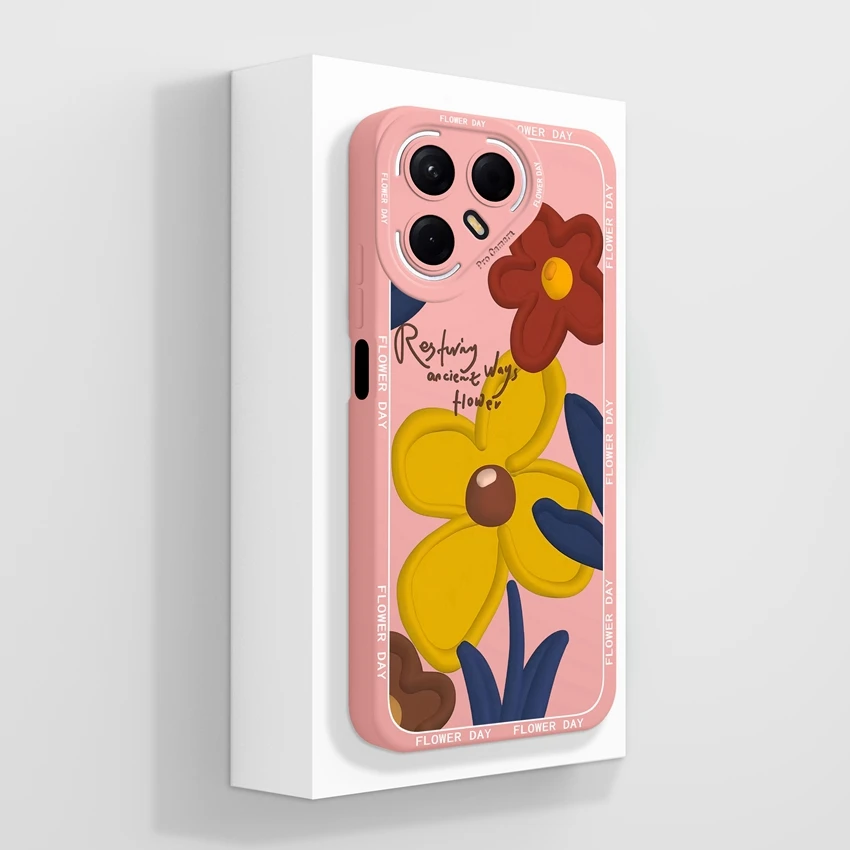 Shockproof Cute Dog Pattern Liquid Silicone Phone Case with Screen Protector
