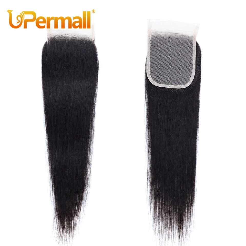 Human Hair Lace Closure Frontal Straight Body Wave 4x4 13x4