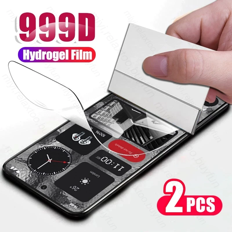 

Изогнутая мягкая гидрогелевая пленка 999D 2 шт. для телефона (2) NothingPhone(2) Φ 2023 A065 6,7 дюйма, защита для экрана, не закаленное стекло