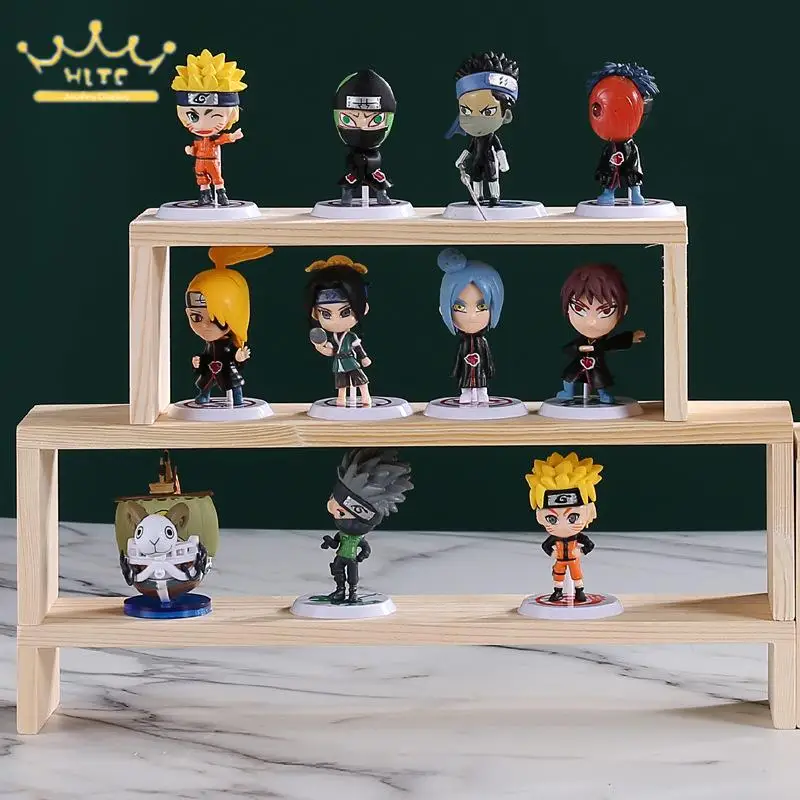 

Solid Wood Jewelry Display Props Window Animation Display Ladder Shelf 3-Piece Jewelry Counter Necklace Bracelet Display Rack