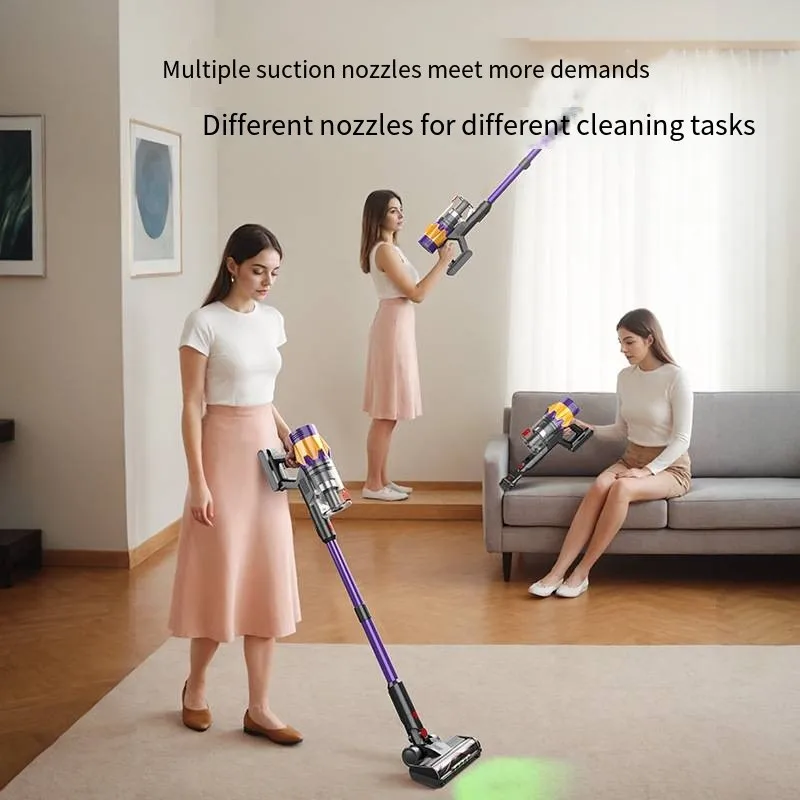 Handheld Brushless Vacuum Cleaner 550W High Power Multi-Functional Household Use