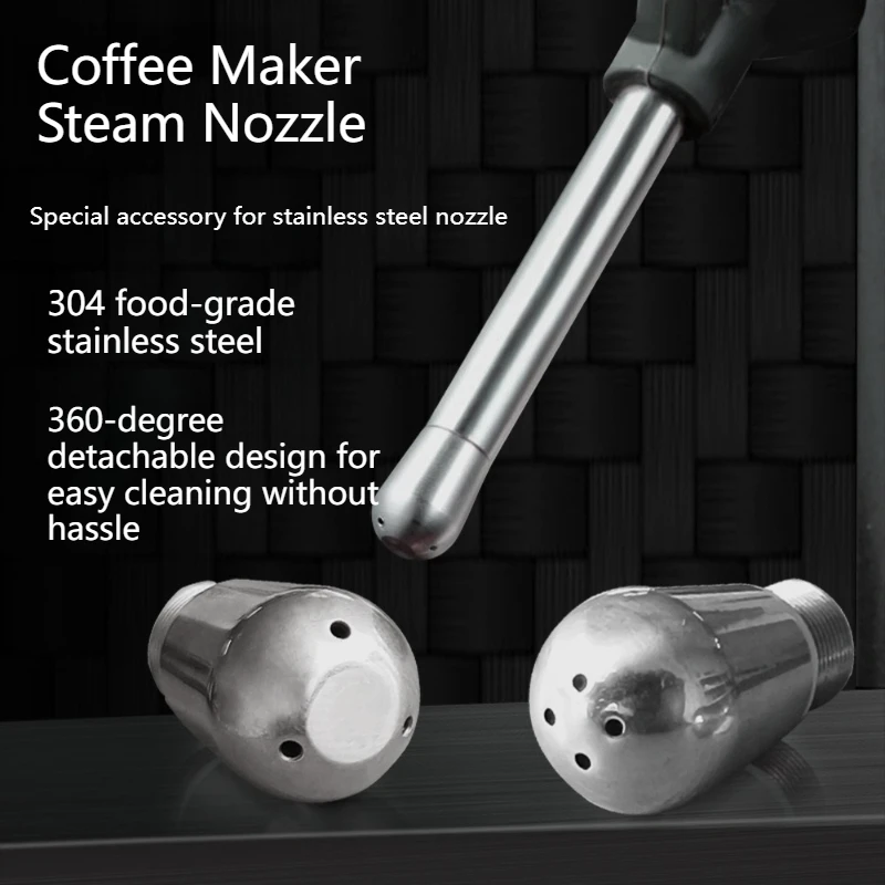 1PC 3/4 Hole Coffee Maker Steam Nozzle for Barsetto Generation 1/2/2S, Maxim MKA74, Donlim 5700P Milk Foam Spout Steam Wand Tip