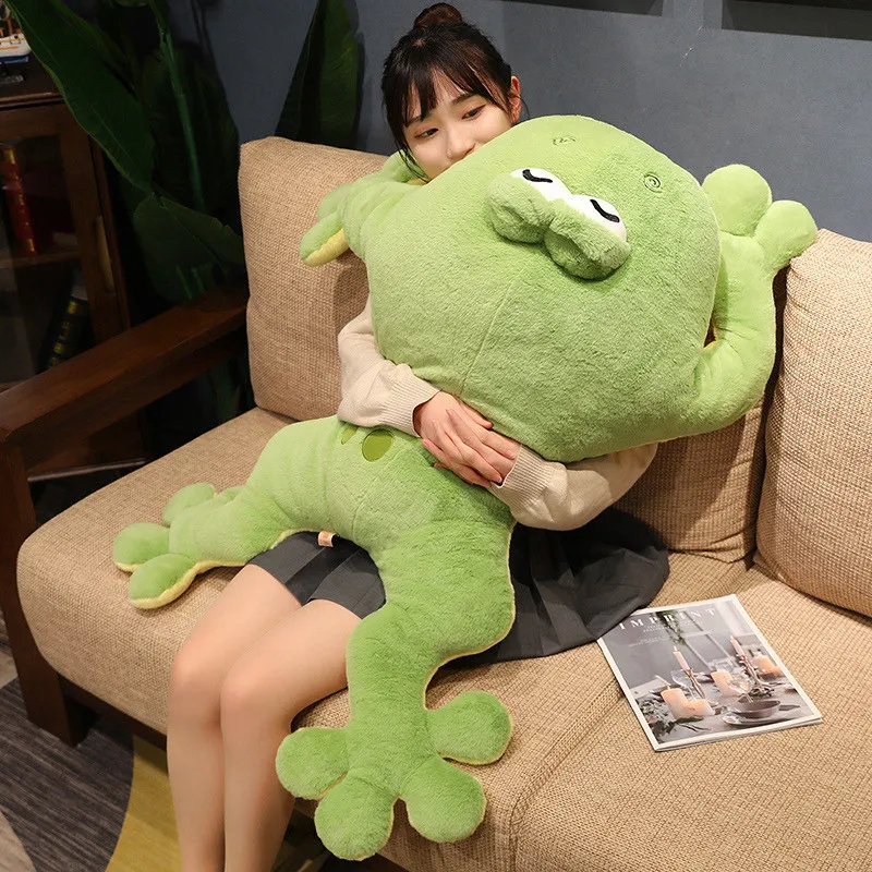 100cm Huge Pillow Lying Frog Plush Doll Home Sofa Bed Cushion Big