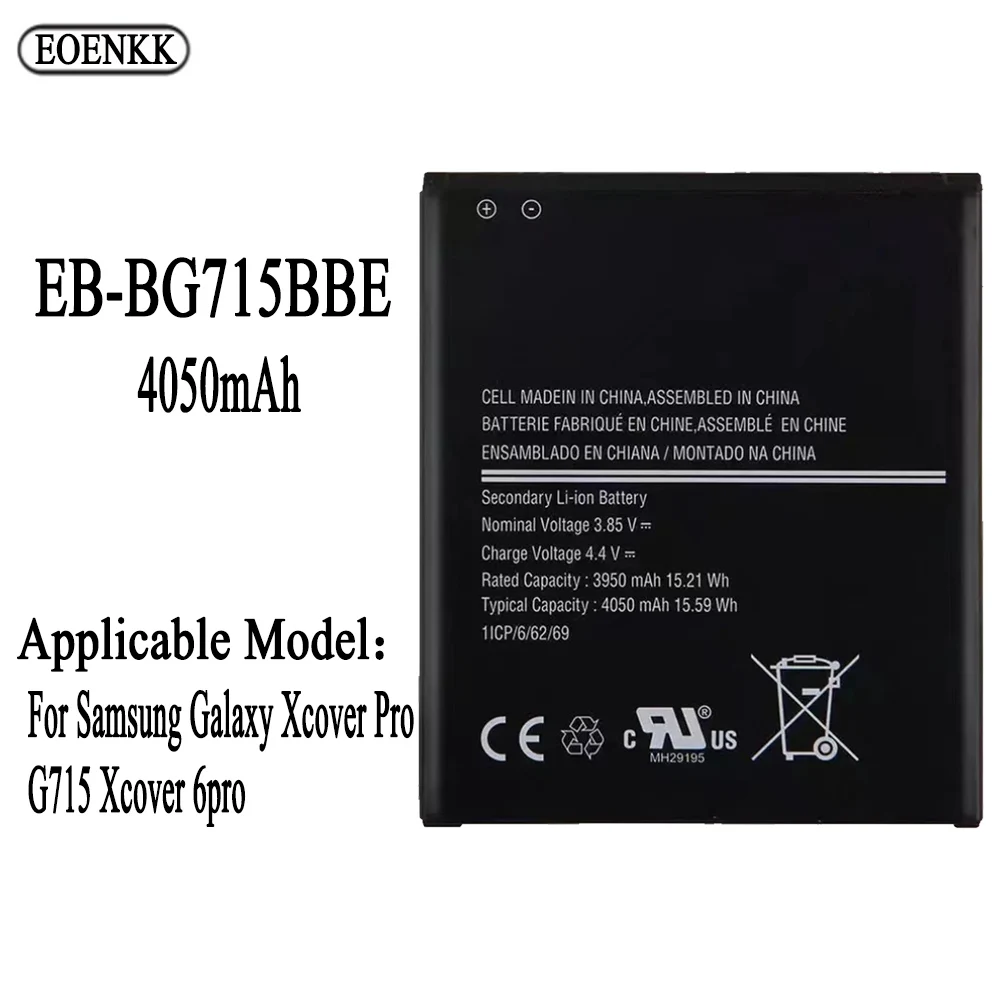 

EB-BG715BBE Battery For Samsung Galaxy Xcover Pro G715 Xcover 6pro Repair Part high capacity Capacity Tablet Batteries Bateria