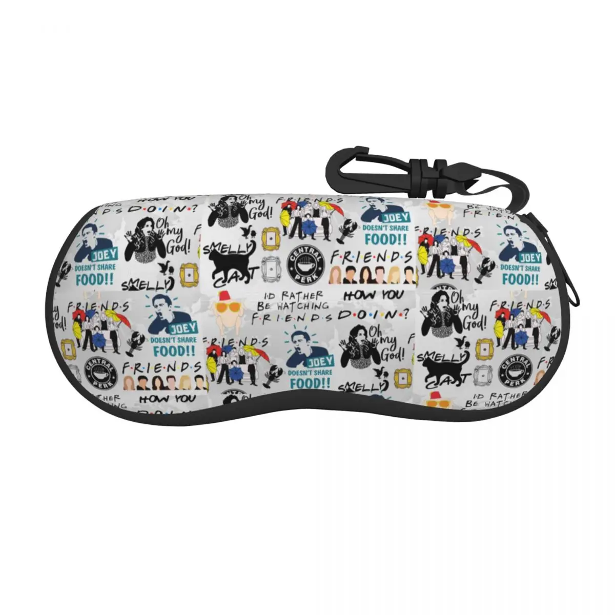 

Забавный коллаж для друзей, очки, мужские и женские мягкие солнцезащитные очки для ТВ-шоу, защитная сумка