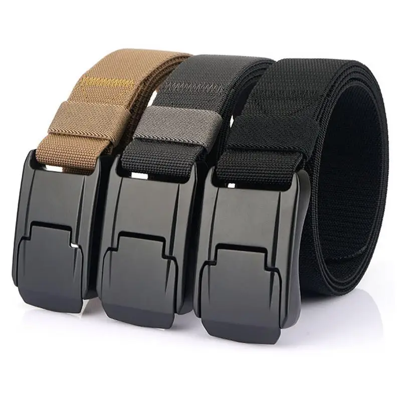 

Men Elastic Belt Stretch Invisible Waist Belt Women Adjustable Free Security Check Shirt Stay Black Plastic Buckle Waistband
