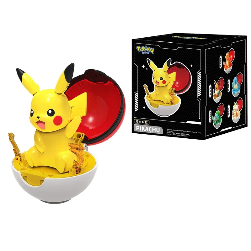 Pokémon-Figuren-Set: Pikachu, Bulbasaur, Eevee, Charmander, Squirtle, Piplup, Mimikyu mit Pokéball-Box – Sammlerstück und Spielzeug – Detail 26