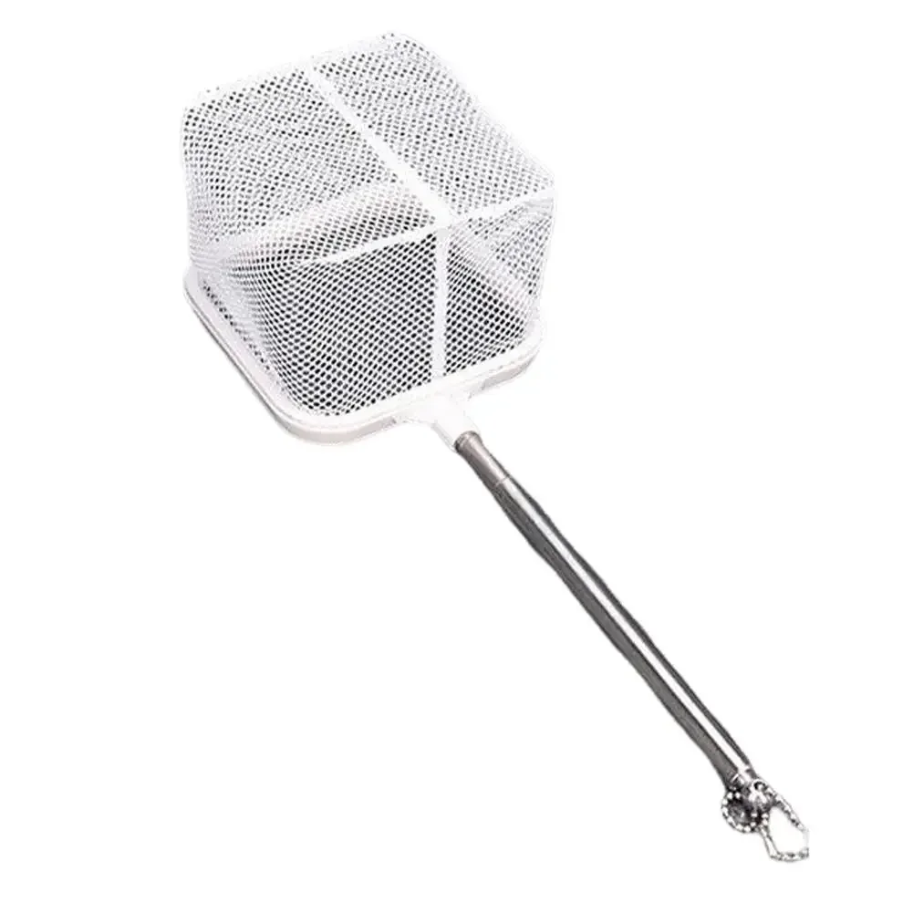 Aquarium Square Fishing Net With Suction Cup Extendable Long Handle Fishing Gear For Catching Fish Shrimp Tank Clean Supplies 1