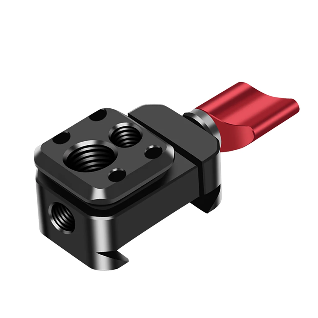 Quick Release NATO Rail Clamp Standard 1/4" 3/8" Mounting Holes Cold Shoe Monitor Support Magic Arm Stabilizer Rig Extension camera magic arm rail rod clamp
