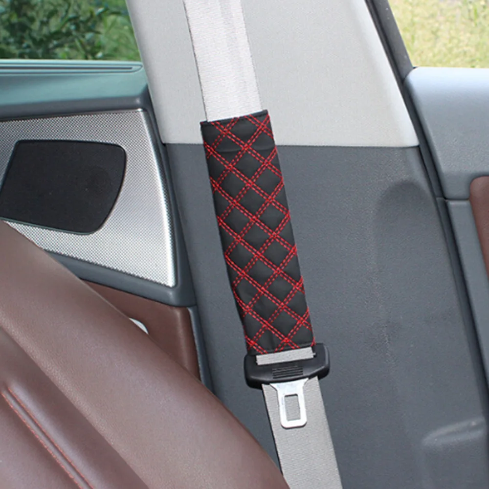 Auto Colorful Child Adults Safety Belt for Cars Shoulder Protection Car Seat Belt Cover Seat Pillow seat belt covers seat belt protector car seat belt accessory safety belt shoulder guard