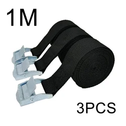 Durable 1M Buckle Fastening Straps with Metal Buckles - Set of 3 (3 pcs)