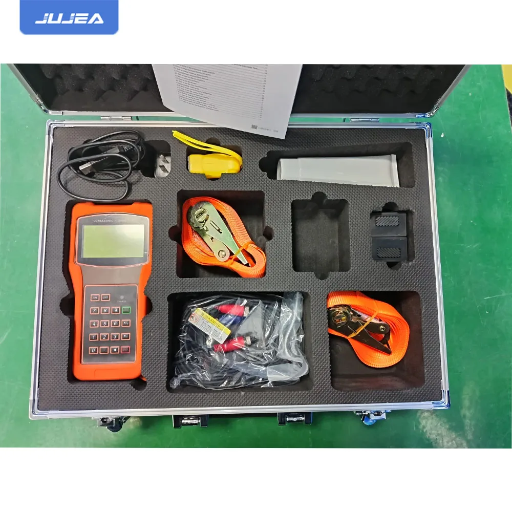 Portable Flow Meter Battery Power Supply DN15 Pipe Flowmeter 1.5 Level Accuracy Ultrasonic Flow meter